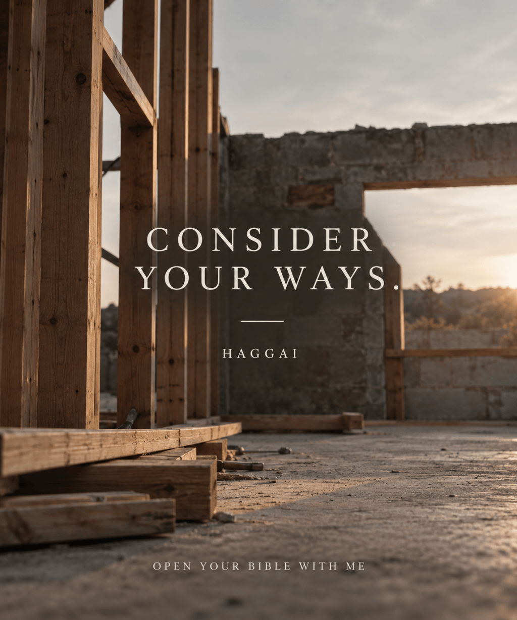 Open Your Bible with Me to the Book of Haggai